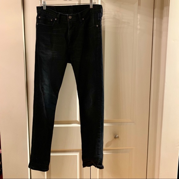 men's levi's black slim jeans